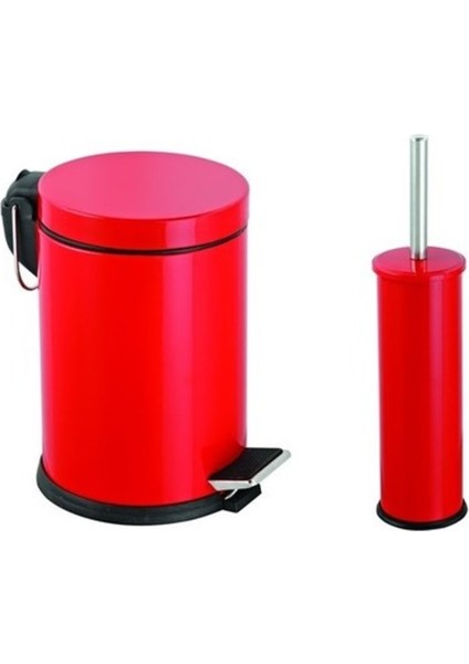 Çelik Metal 4 Parça Banyo Seti Beyaz Set