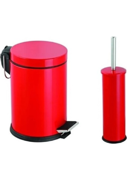 Çelik Metal 4 Parça Banyo Seti Beyaz Set