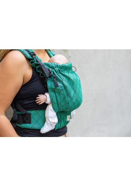 Softy Baby Carrier - Herringbone Emerald