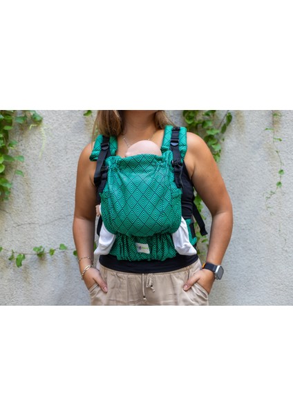 Softy Baby Carrier - Herringbone Emerald