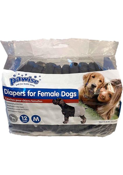 Ultra Emici Köpek Bezi 12'Li Siyah M