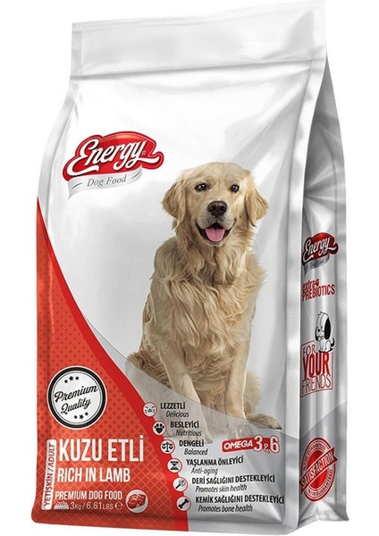 Dog Food Energy Kuzu Etli Yetişkin Köpek Maması