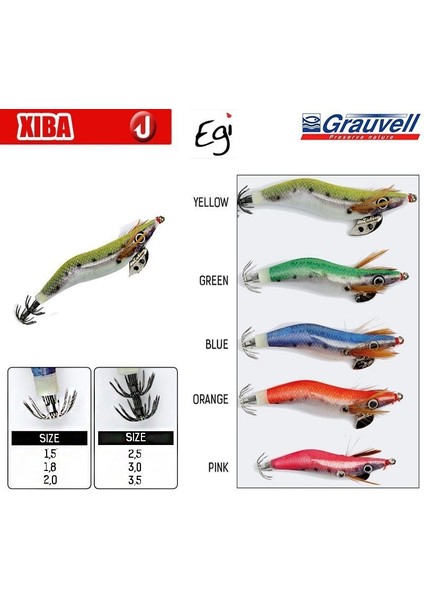Kalamar Zokası Grauvell Jınza Egı Xıba 110 mm 20 gr Renk:blue