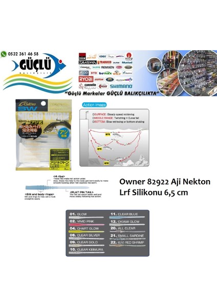 Lrf Silikonu Owner 82922 Aji Nekton Lrf Silikonu 6,5 cm Renk:22
