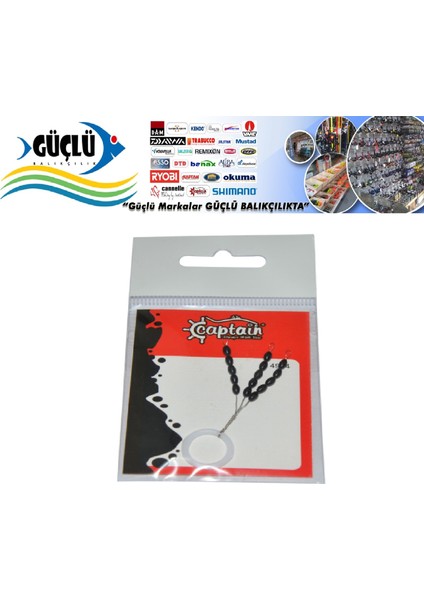 Stoper Siyah Captain M Beden 3x5 Li