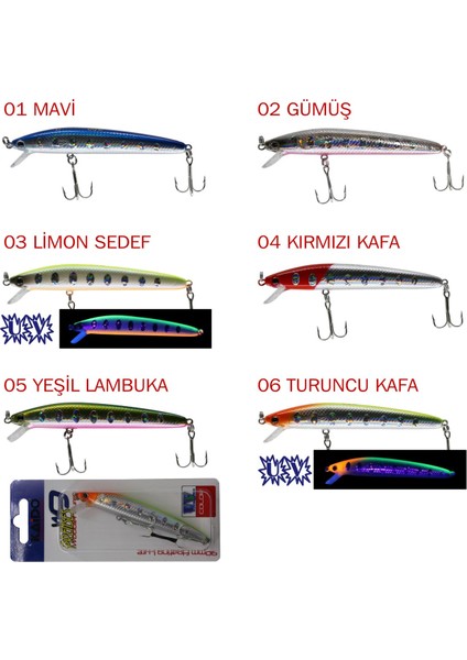Maket Balık Kaido Prenses 9 cm F 11GR Renk:06