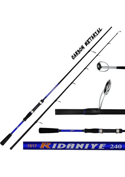 Spin Kamışı Ridaniye Spin 210 cm Olta Kamışı 2p 10-40GR