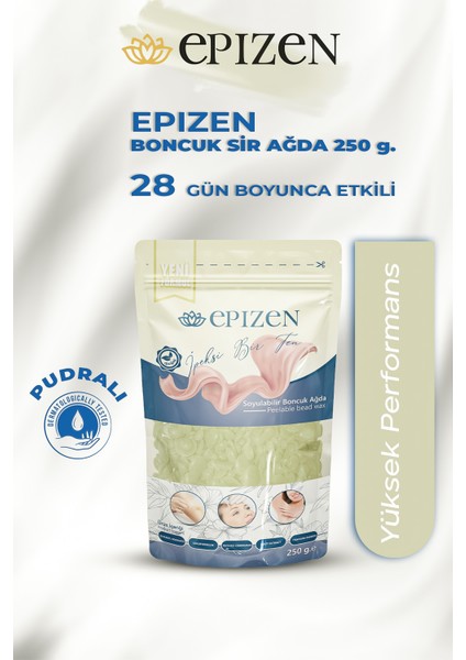 Pudralı Soyulabilir Boncuk Ağda 250GR