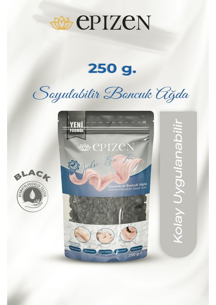 Black Soyulabilir Boncuk Ağda 250GR