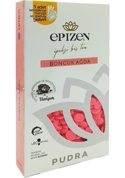 Boncuk Sir Ağda Pudralı 200 gr (Spatula ve Temizleme Mendili Hediye)