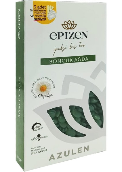 Boncuk Sir Ağda Azulen 200 gr (Spatula ve Temizleme Mendili Hediye)