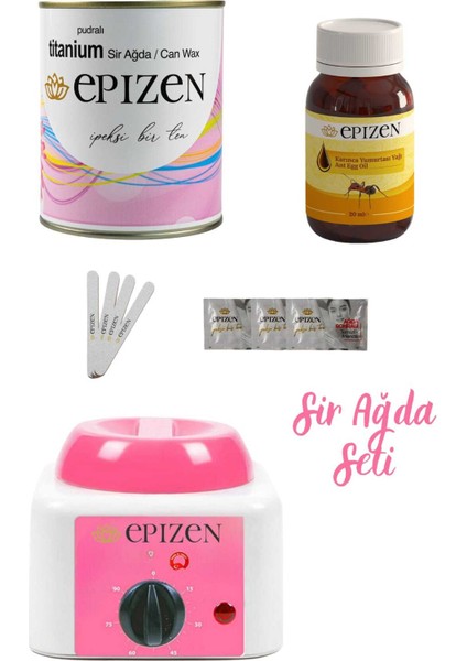 Hassas Ciltler Için Konserve Ağda Karınca Yumurtası Yağı, Isıtıcı Makina,spatula, Temizleme Mendili