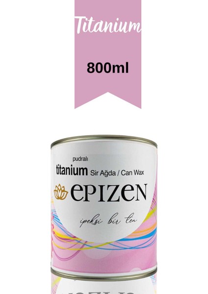Hassas Ciltler Için Titanium Pudralı Konserve Ağda 800ML