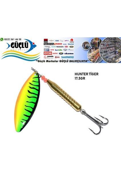 Kaşık 17,5gr Hunter Tıger Tatlı Su Renk:03
