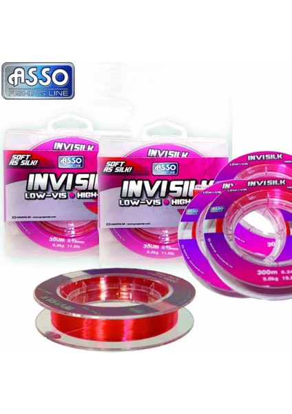 Invısılk Surf Castıng Pembe 300MT 0,35MM