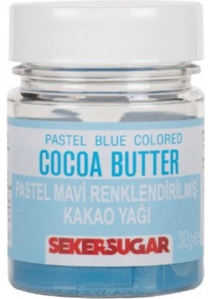 Pastel Mavi Yenilebilir Kakao Yağı 30 gr