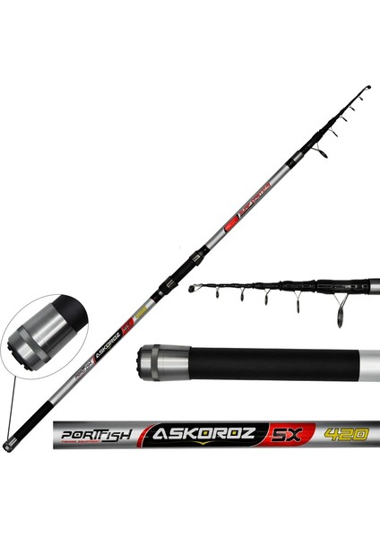 Askoroz Sx Surf Carbon Kamışı Up - 250 gr 420 cm