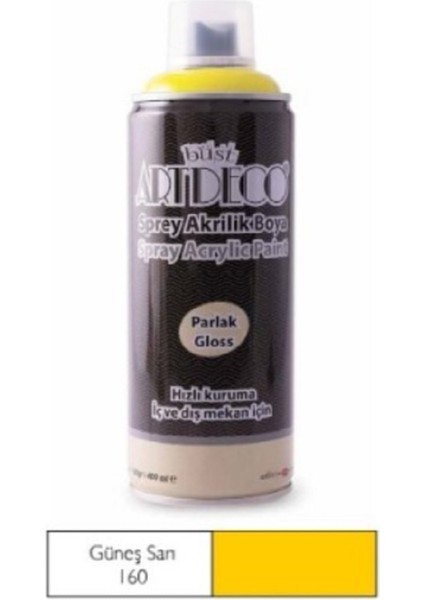 Akrilik Sprey Boya 400 ml Güneş Sarı