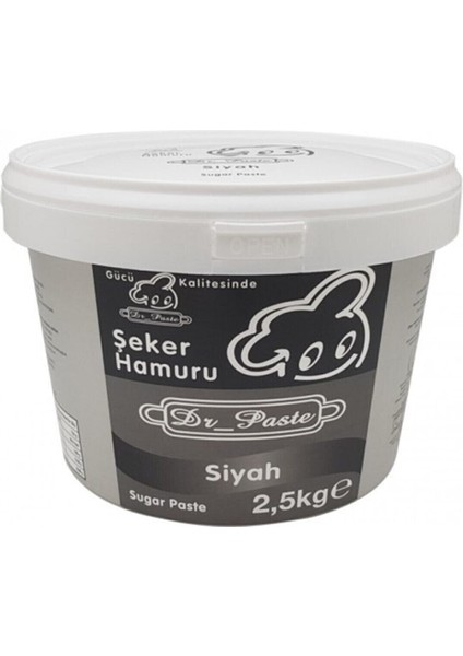 Siyah Şeker Hamuru 2,5 kg
