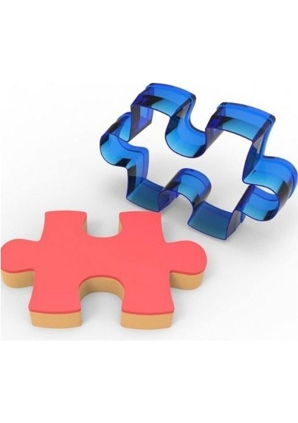 Puzzle Polikarbon Kurabiye Kalıbı 8x5 cm