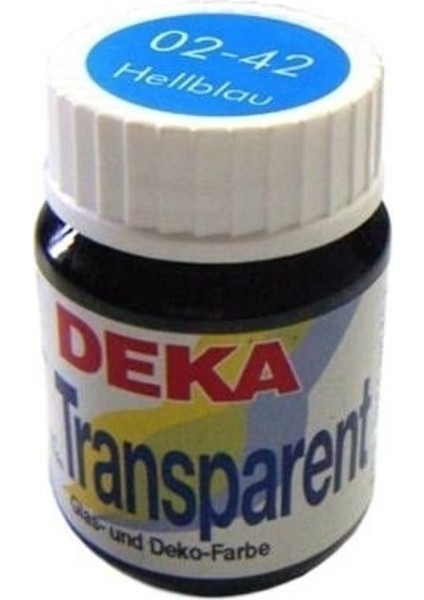 Transparent 25 ml Cam Boyası 02-42 Hellblau (Açık Mavi)