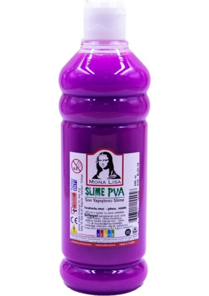 Mona Lisa Slime Jeli 500 Ml. Fosforlu Mor