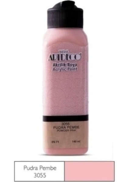 Artdeco Pudra Pembe Yeni Formül Akrilik Boya 140 ml
