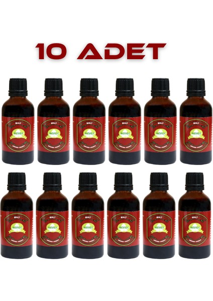 Malt Aroma Verici Red Tadında 50 ml X10 Adet (1 Tanesi 1 Litre Içindir)