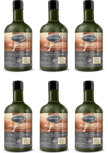 Argan Yağlı Şampuan 6'lı 400 ml