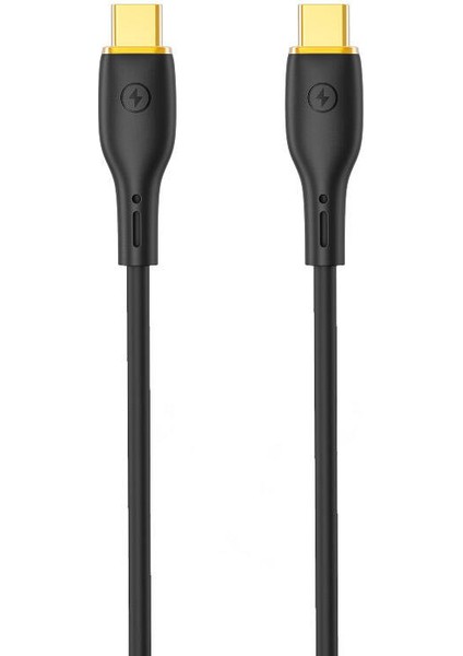 Type-C To Type-C Pd Şarj ve Data Kablo Wiwu WI-C018 Vigor Serisi 100W 1.2 Metre Siyah