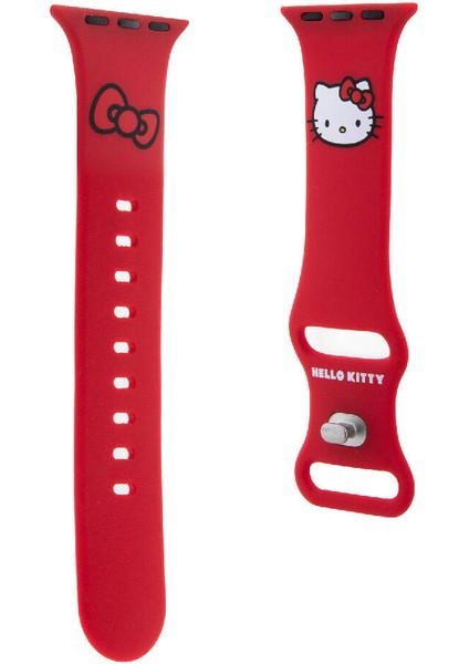 Watch 41MM Uyumlu Kordon Hello Kitty Orjinal Lisanslı Logolu Fiyonk & Kitty Head Yumuşak Strap Kayış