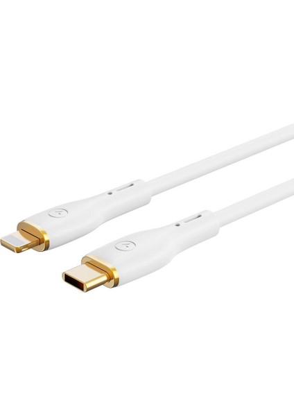 iPhone Şarj Data Transfer Pd Kablo Wiwu WI-C018 Vigor Serisi Type-C To Lightning Pd 30W 1.2m Beyaz