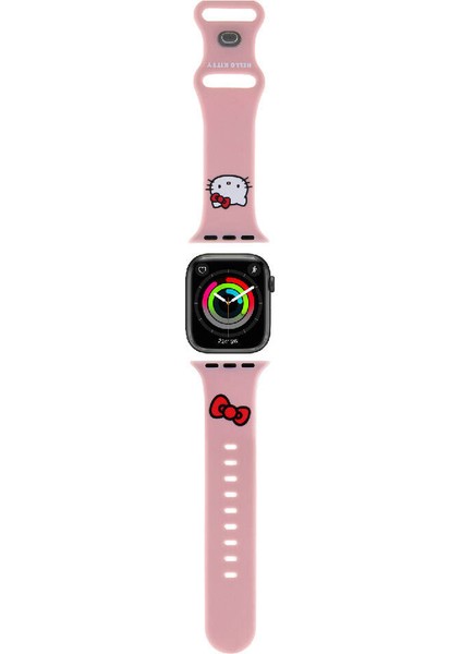 Watch 41MM Uyumlu Kordon Hello Kitty Orjinal Lisanslı Logolu Fiyonk & Kitty Head Yumuşak Strap Kayış