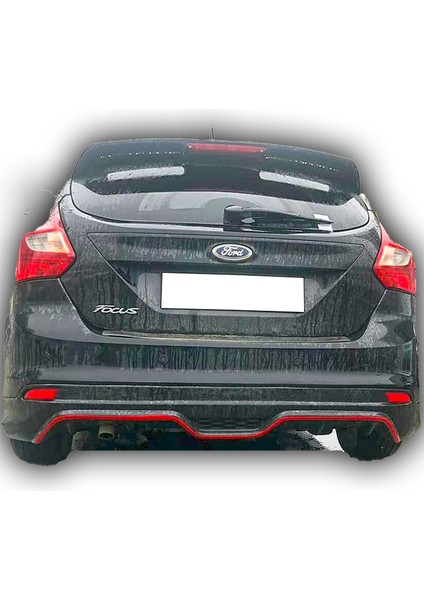 Ford Focus 3 Hb 2011 - 2014 Sport Difüzör Plastik Boyasız