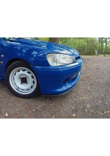 Peugeot 106 Uyumlu Çupra Ön Tampon Lipi Cupra Lip 3 Parça Parlak Siyah