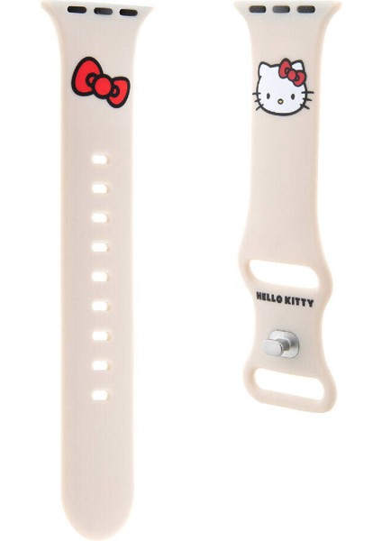 Watch 38MM Uyumlu Kordon Hello Kitty Orjinal Lisanslı Logolu Fiyonk & Kitty Head Yumuşak Strap Kayış