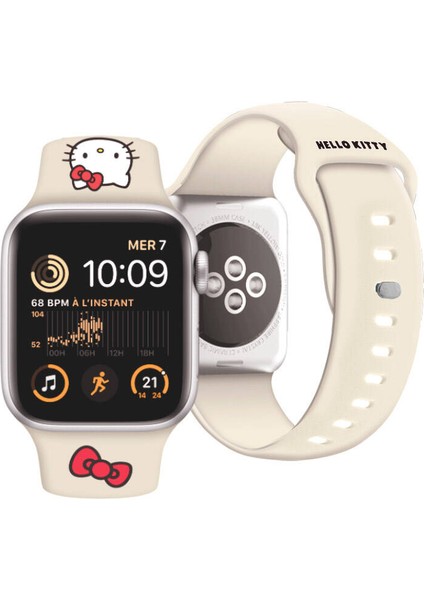 Watch 41MM Uyumlu Kordon Hello Kitty Orjinal Lisanslı Logolu Fiyonk & Kitty Head Yumuşak Strap Kayış