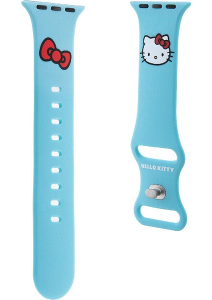 Watch 40MM Uyumlu Kordon Hello Kitty Orjinal Lisanslı Logolu Fiyonk & Kitty Head Yumuşak Strap Kayış