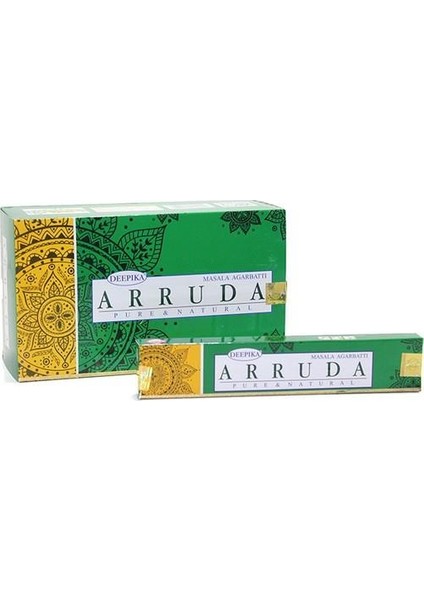 Arruda Aromalı Masala Çubuk Tütsü