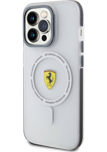 Apple iPhone 15 Pro Uyumlu Ferrari Lisanslı Magsafe Özellikli Kontrast Bumper Sf Ring Siyah fiyatları