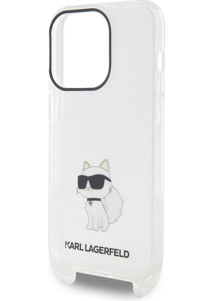 Apple iPhone 15 Pro Max Lisanslı Boyun Askılı Choupette Ikonik Crossbody Şeffaf fırsatları