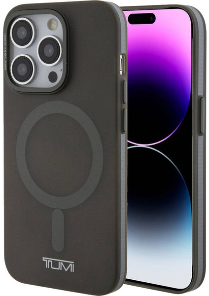 Apple iPhone 15 Pro Uyumlu Tumı Lisanslı Magsafe Şarj Özellikli Buzlu Mat Kılıf Olive