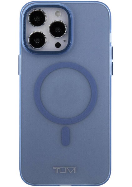 Apple iPhone 15 Pro Max Uyumlu Tumı Lisanslı Magsafe Şarj Özellikli Buzlu Mat Kılıf Mavi fiyatları