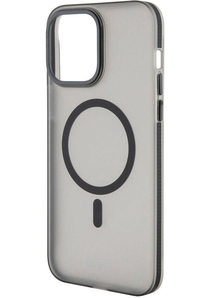 Apple iPhone 15 Pro Max Uyumlu Tumı Lisanslı Magsafe Şarj Özellikli Buzlu Mat Kılıf Siyah fırsatları