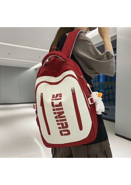 Moda Vahşi Yeni Sırt Çantası Erkek Büyük Kapasiteli Naylon Kumaş Hırsızlık Fermuar Seyahat Sırt Çantası Öğrenci Okul Çantası Kadın (Yurt Dışından) fiyatları