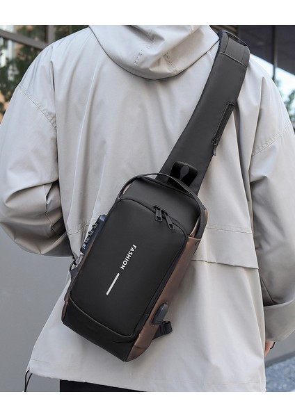 Erkek Çapraz Çantası Göğüs Çantası Omuz Çantası Eğlence Spor Parası Küçük Sırt Çantası Çok Fonksiyonlu Çapraz Erkek Çantası Şifre Kilidi (Yurt Dışından) fiyatları