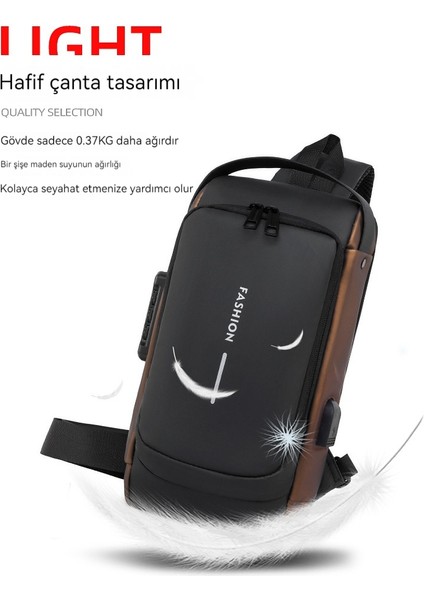 Erkek Çapraz Çantası Göğüs Çantası Omuz Çantası Eğlence Spor Parası Küçük Sırt Çantası Çok Fonksiyonlu Çapraz Erkek Çantası Şifre Kilidi (Yurt Dışından) indirimleri