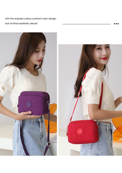 2023 Yeni Yeni Yıkama Bez Çanta Kadın Tuval Hafif Crossbody Çanta Basit Büyük Kapasiteli Tek Omuz Kadın Çanta Gündelik Anne Çanta (Yurt Dışından)