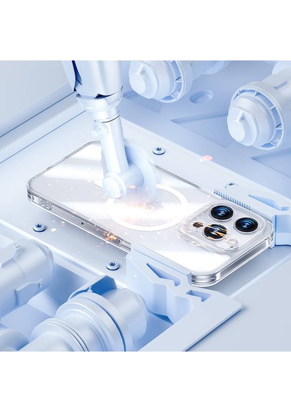 Apple iPhone 14 Pro Max Magsafe Özellikli Kamera Korumalı Corning Glass Serisi Şeffaf modelleri