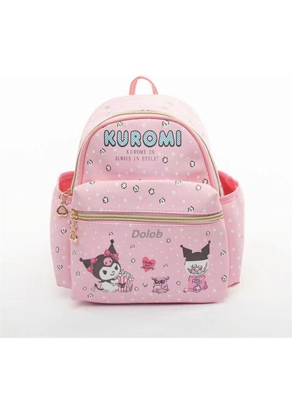 Yeni Karikatür Çocuk Mini Trendy Sırt Çantası Kuromi Tarçın Köpek Anaokulu Kız Deri Küçük Okul Çantası (Yurt Dışından)
